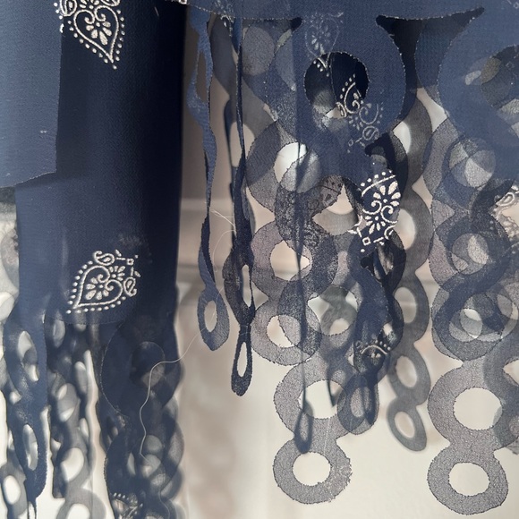 Deep Blue Scarf - Picture 2 of 5